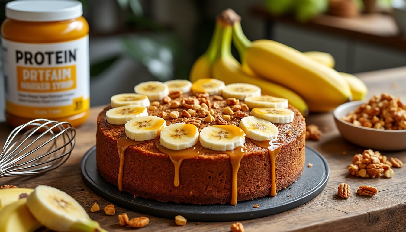 Préparez un délicieux gâteau à la banane riche en protéines