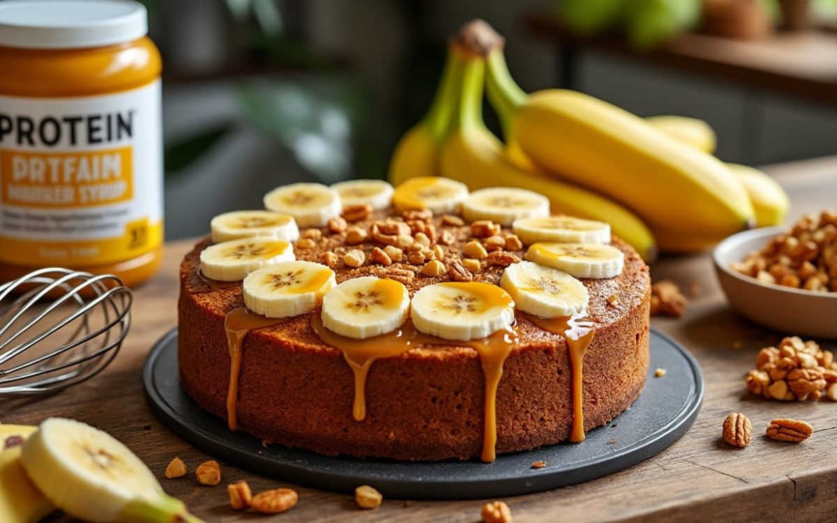 Préparez un délicieux gâteau à la banane riche en protéines